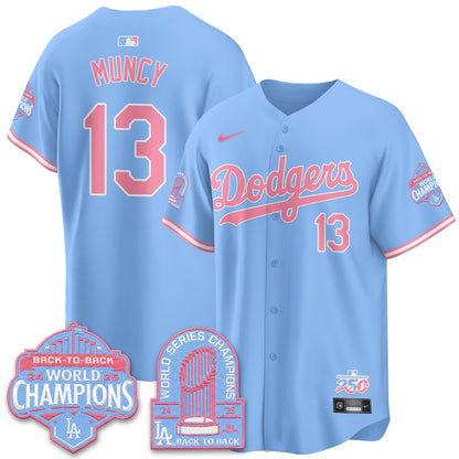 Los Angeles Dodgers x Bubblegum Vapor Jersey - Stitched