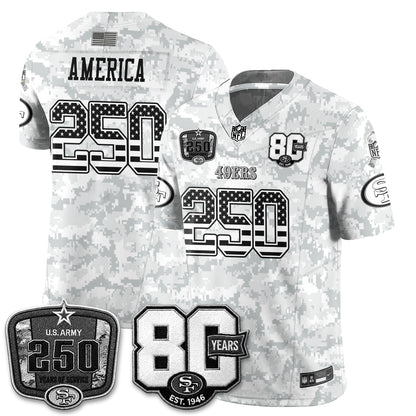 San Francisco 49ers 2026 Salute to Service Edition Vapor Jersey V2- Stitched-NQD