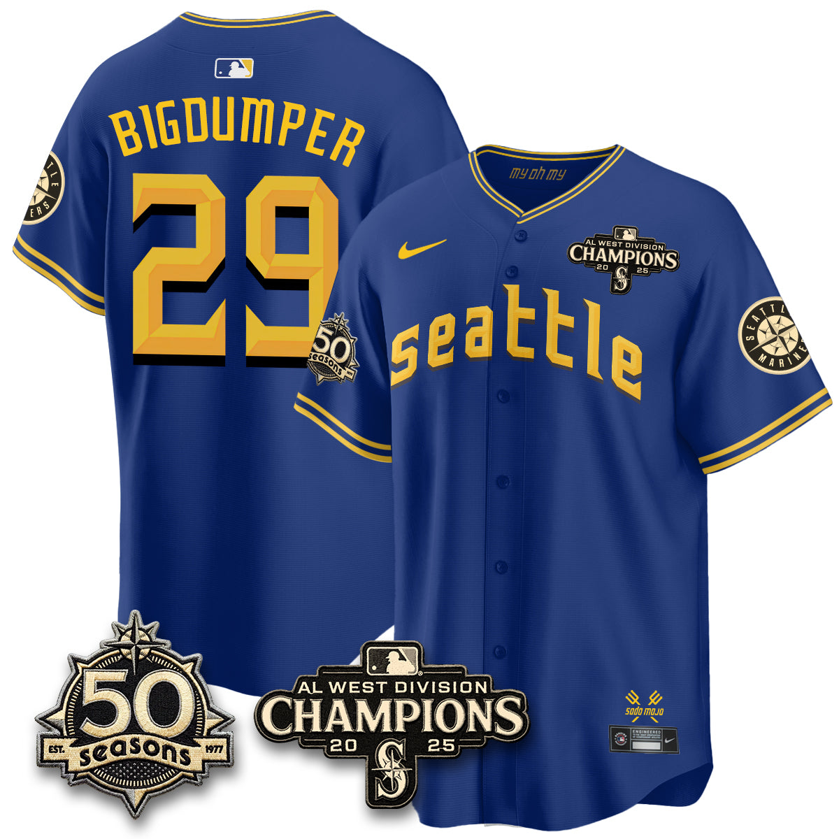 SEA Vapor Premier Limited  Steelheads Jersey - 50th Anniversary - Stitched