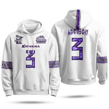 Minnesota Vikings 2026 Warrior Fleece Hoodie - Printed