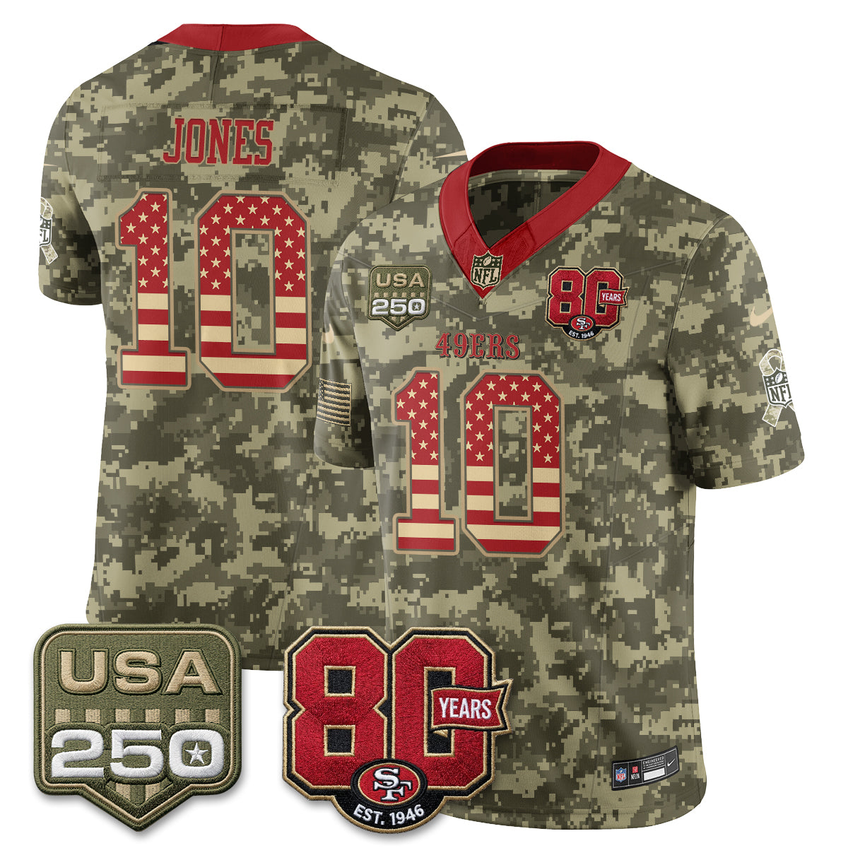 San Francisco 49ers 2026 Salute to Service Edition Vapor Jersey - Stitched-NQD