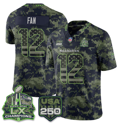 Seattle Seahawks 2026 Salute to Service Edition Vapor Jersey - Stitched-NQD