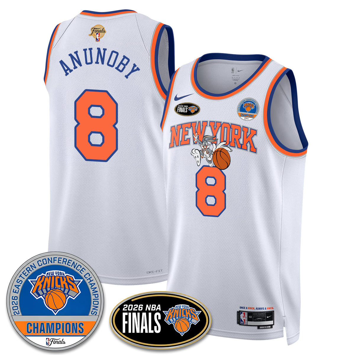 New York Knicks 2026 NBA Eastern Conference Champions x Bunny Vapor Jersey - Stitched