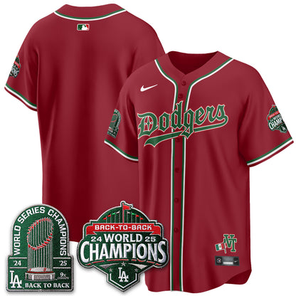 Los Angeles Dodgers x Mexico Style Vapor Jersey - Stitched