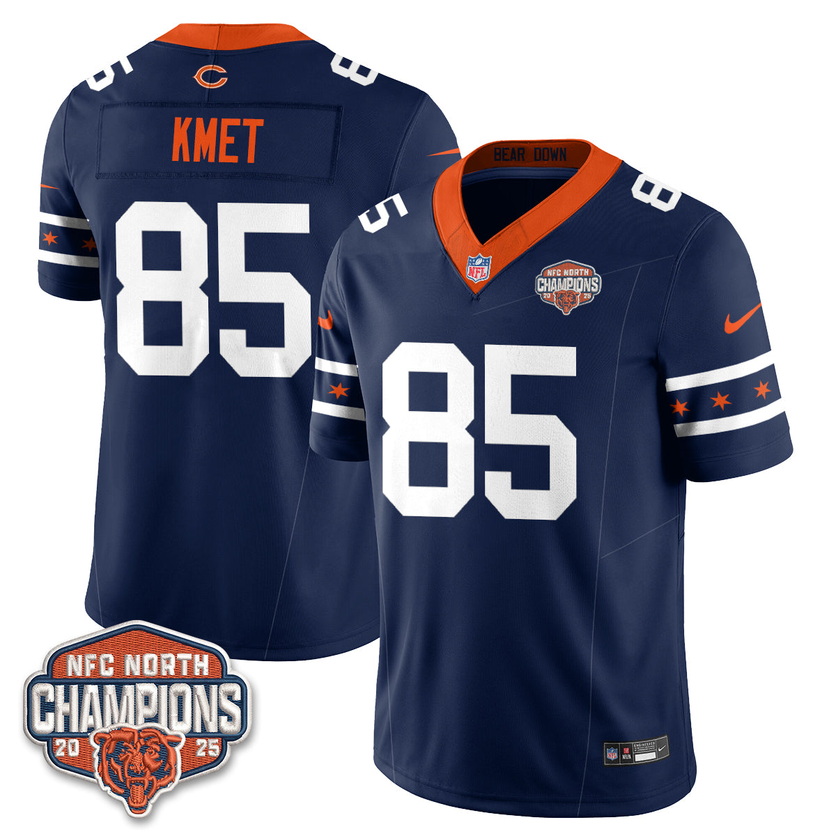 Chicago Bears Fangear Edition Vapor Jersey - Stitched
