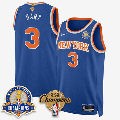 New York Knicks 2026 Basketball Champions Gold Edition Vapor Jersey- Stitched