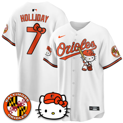 Baltimore Orioles x Meow Kitty Vapor Premier Limited Jersey - Stitched