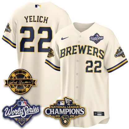 MIL 2026 NL Champions - Uecker Patch Vapor Jersey - Stitched -NQD (TT)
