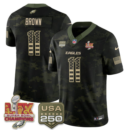 Philadelphia Eagles Salute to Service Vapor Jersey - Stitched