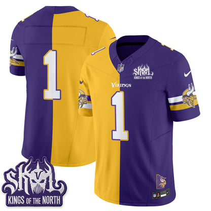 Minnesota Vikings Split Edition Vapor Jersey - Stitched