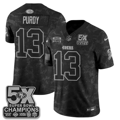 San Francisco 49ers 2026 Salute to Service V2 Vapor Jersey - Stitched-NQD