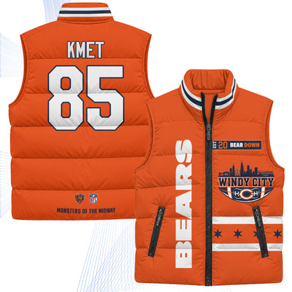 Chicago Bears "Windy City" Puffer Vest - Printed