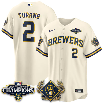 Milwaukee Brewers 2026 NL Division Champs Vapor Jersey - Stitched