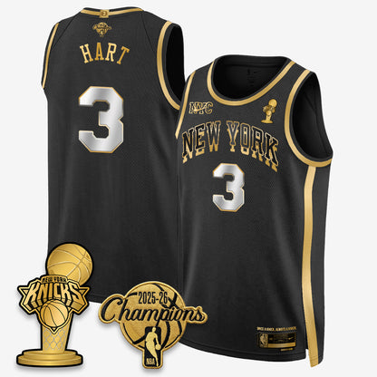 New York Knicks 2026 NBA Champions Gold Edition Vapor Jersey - Stitched