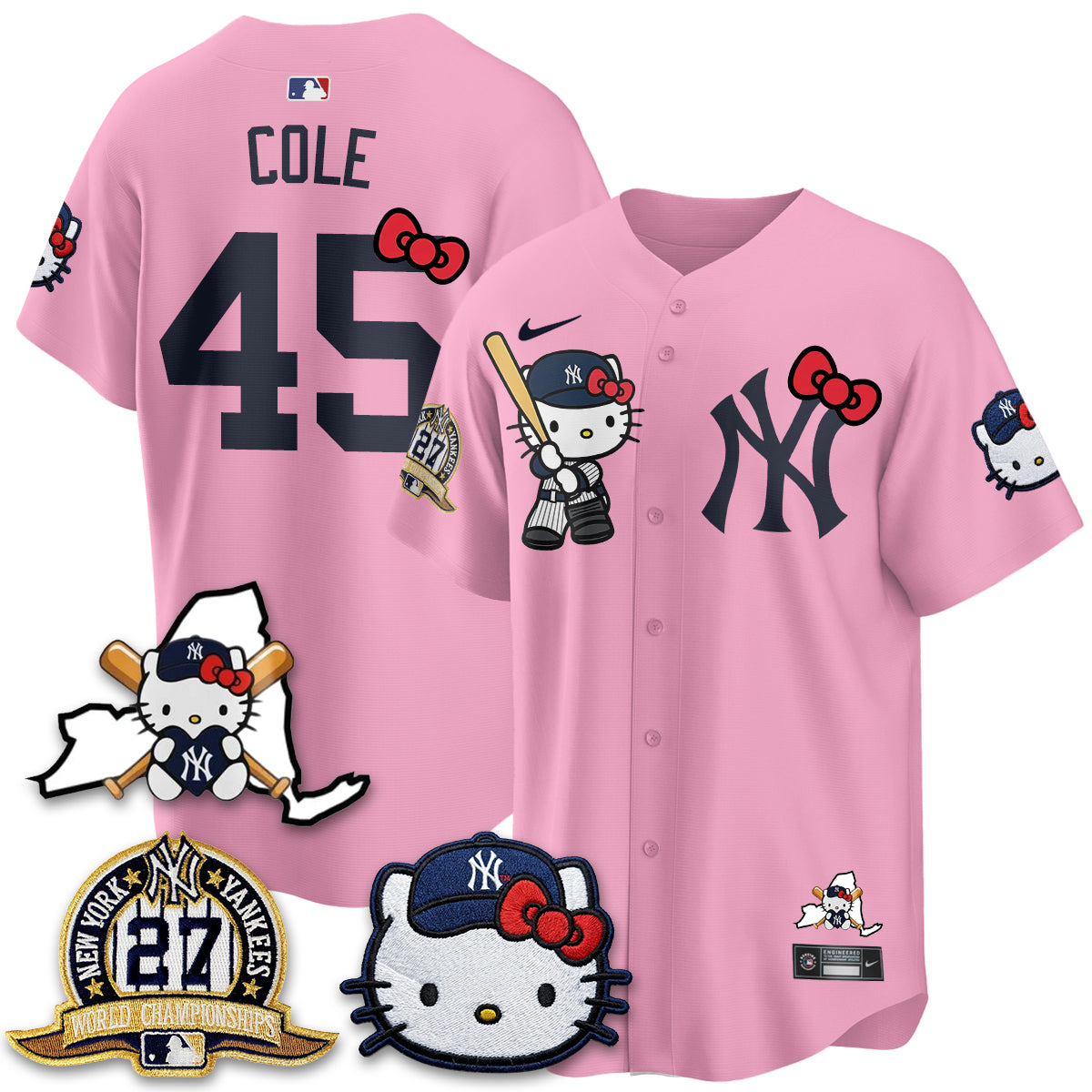 New York Yankees Meow KT 2026 Vapor Limited Jersey - All Stitched