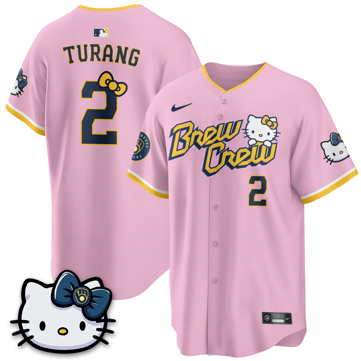 Milwaukee Brewers x Meow KT Vapor Jersey - Stitched N1