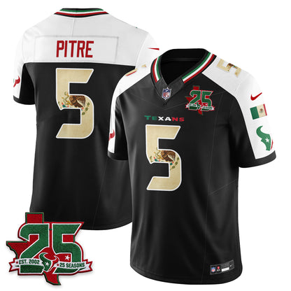 Houston Texans 25 Seasons Mexico Style Vapor Jersey - Stitched