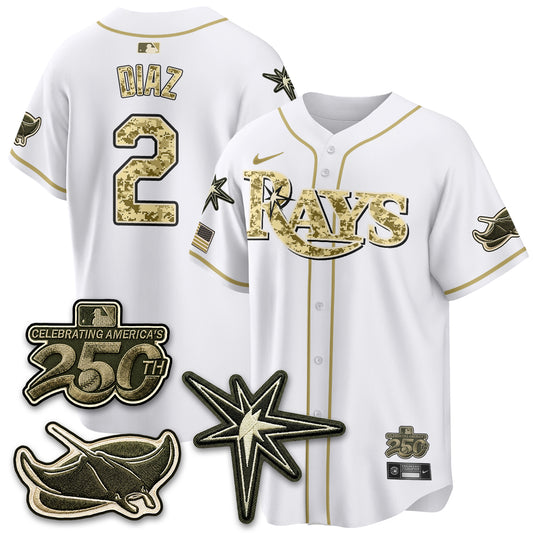 Tampa Bay Rays 2026 Armed Forces Day Jersey V2 - Stitched
