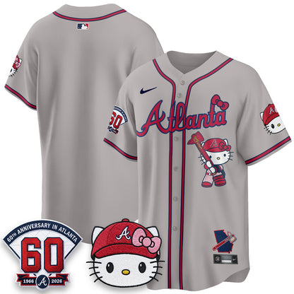 Atlanta Braves x Meow KT 2026 Vapor Limited Jersey - All Stitched