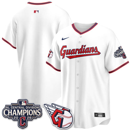 Cleveland Guardians 2026 AL Central Champs Vapor Jersey - Stitched