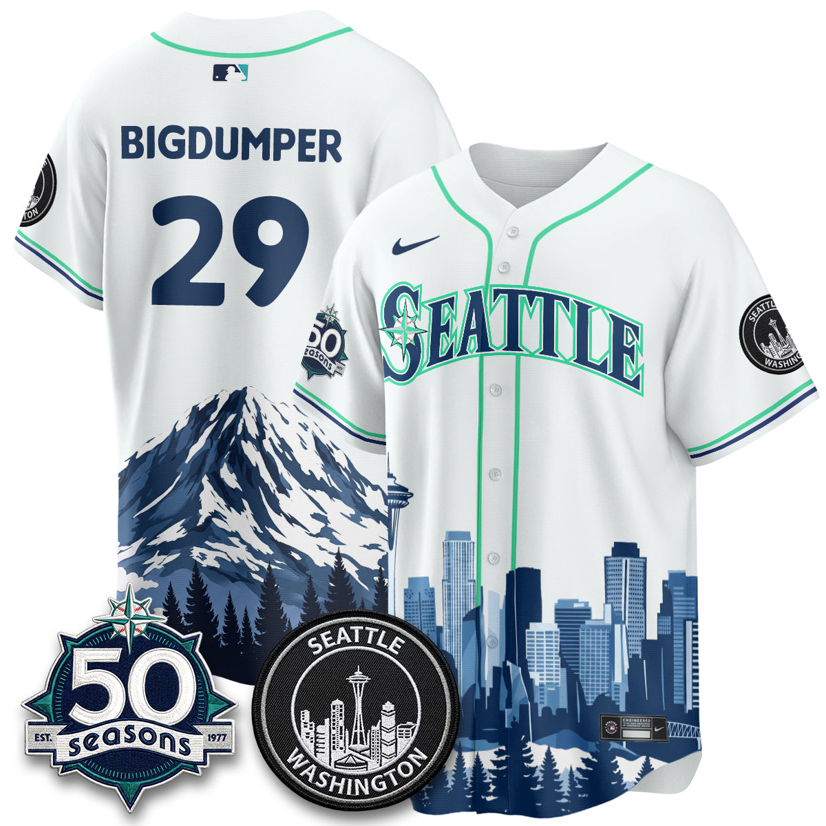 Seattle Mariners City Edition Vapor Jersey - Stitched
