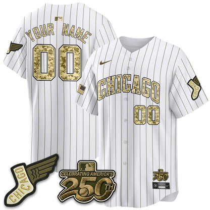 Chicago White Sox Armed Force Day 2026 Vapor Limited Custom Jersey - Stitched