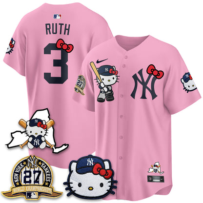New York Yankees Meow KT 2026 Vapor Limited Jersey - All Stitched
