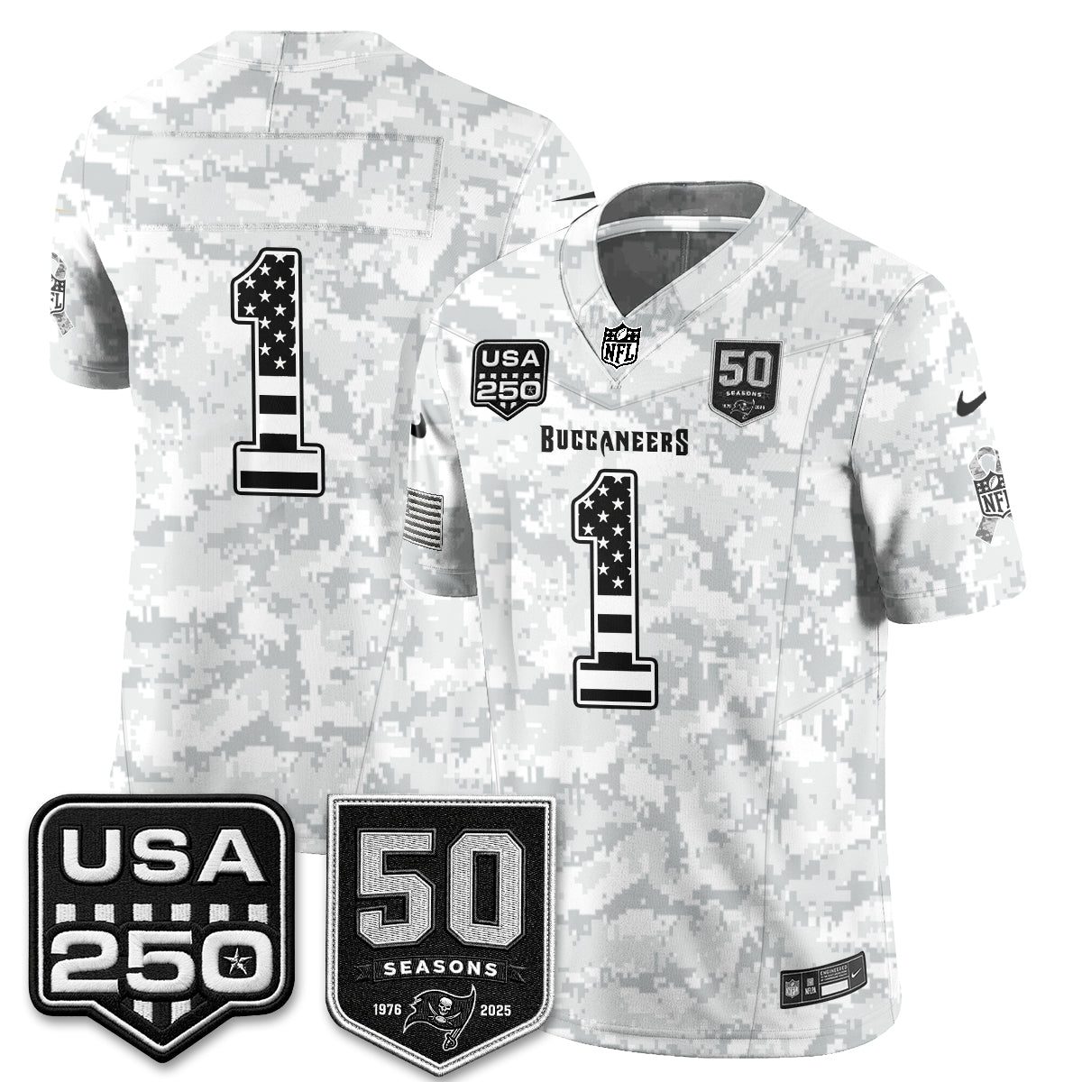 Tampa Bay Buccaneers 2026 Salute to Service Edition Vapor Jersey - Stitched