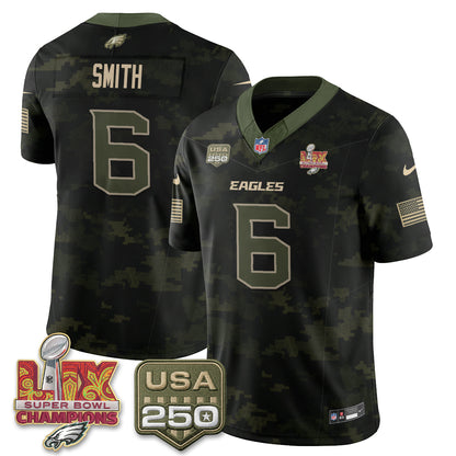 Philadelphia Eagles Salute to Service Vapor Jersey - Stitched