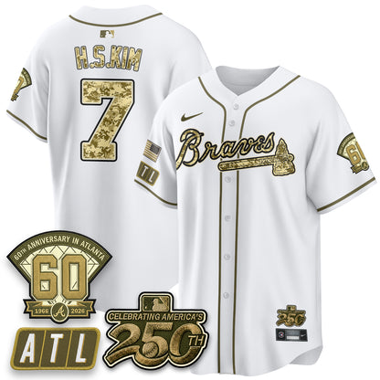 Atlanta Braves Armed Forces Day 2026 Vapor Limited Jersey - All Stitched
