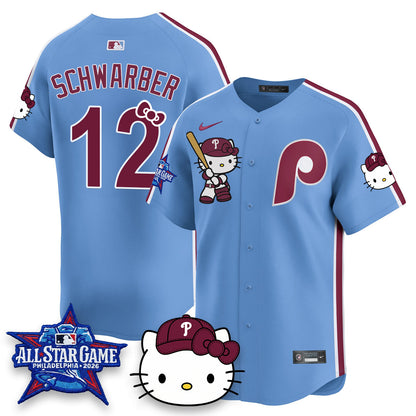 PHI x Meow Kitty Vapor Limited Blue Jersey- Stitched