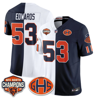 Chicago Bears 2026 Rivalries Split Edition Vapor Jersey - Stitched