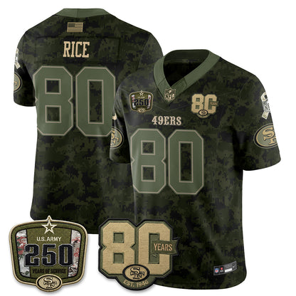 San Francisco 49ers 2026 Salute to Service Edition Vapor Jersey V2- Stitched-NQD