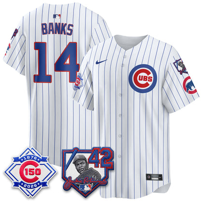 CHC 150th Anniversary & Jackie Robinson Day Patch Vapor Premier Limited Jersey - Stitched