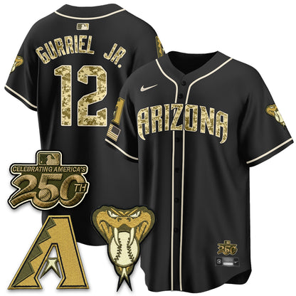 Arizona Diamondbacks Salute to Service 2026 Vapor Premier Limited Jersey - All Stitched