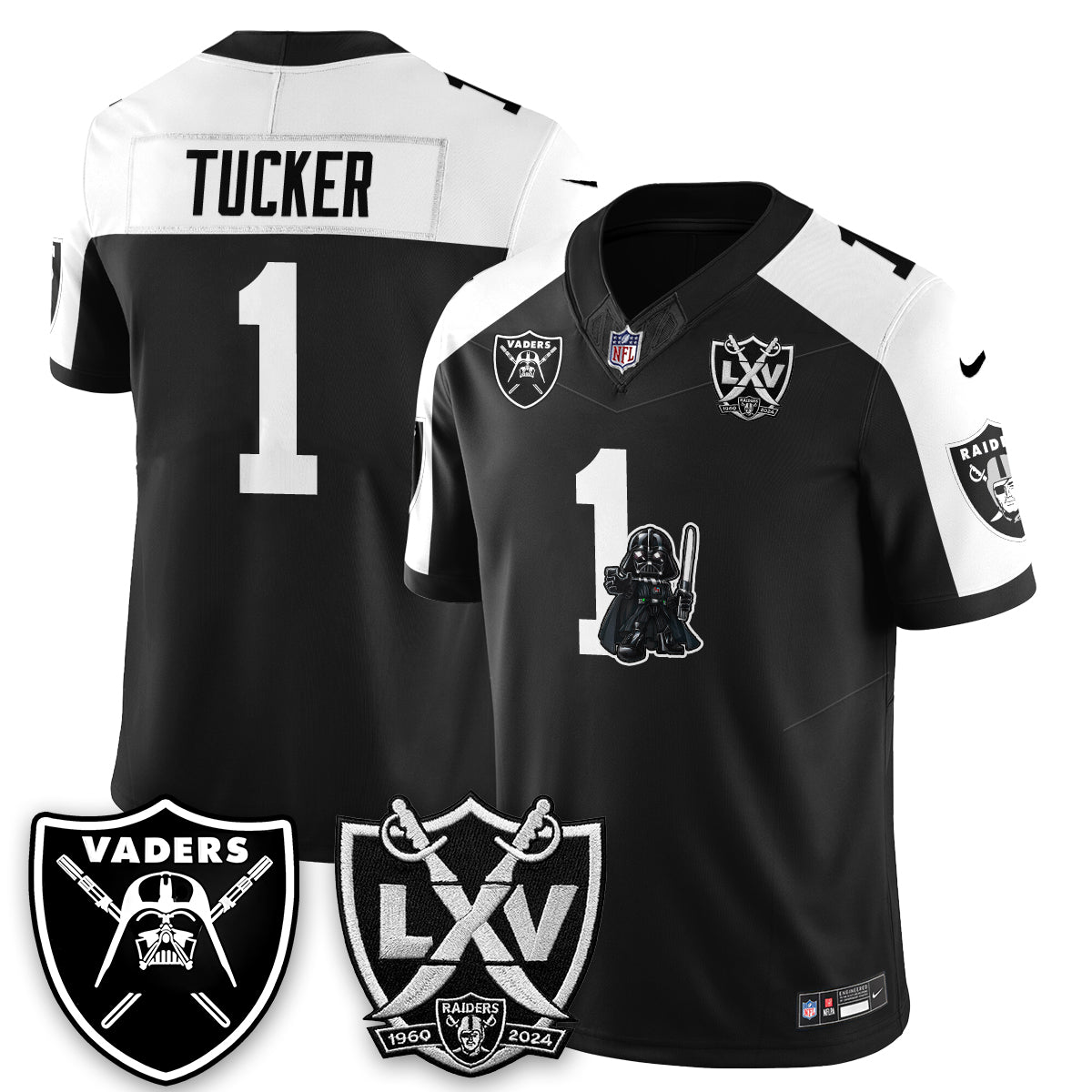 Las Vegas Raiders x Dark Lord Edition Vapor Jersey - Stitched