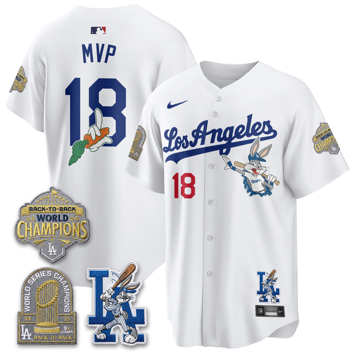 Los Angeles Dodgers Bunny Vapor Limited Jersey - All Stitched