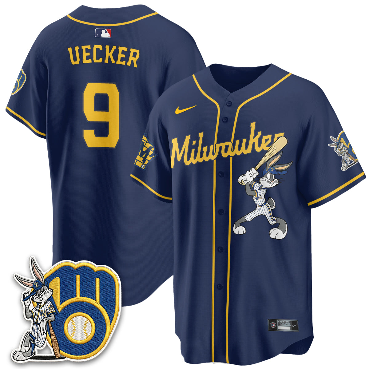 Milwaukee Brewers Bunny Edition Vapor Jersey - Stitched N1