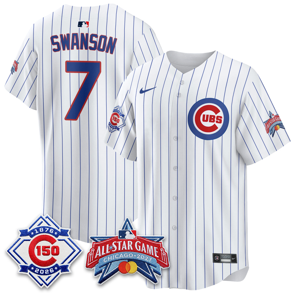 Chicago Cubs 2027 All Star Game Vapor Limited Blue Jersey - Stitched