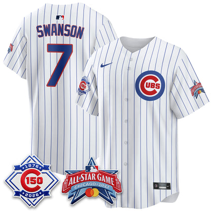 Chicago Cubs 2027 All Star Game Vapor Limited Blue Jersey - Stitched