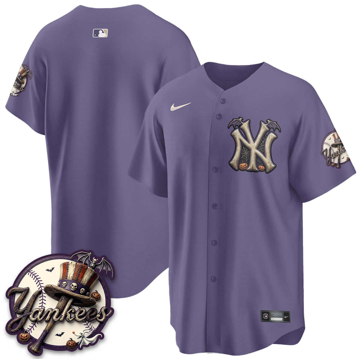 New York Yankees Nightmare Edition Vapor Jersey - Printed