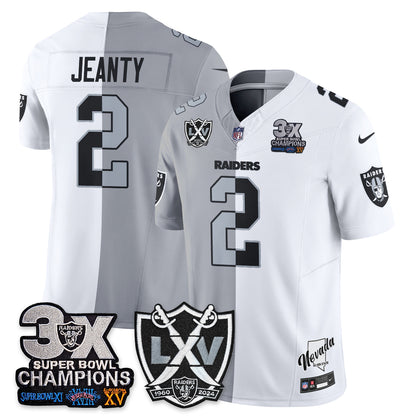 Las Vegas Raiders Split Edition Vapor Jersey V2- Stitched
