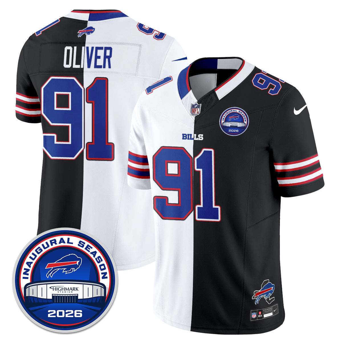 Buffalo Bills 2026 Split Edition Vapor Jersey - Stitched
