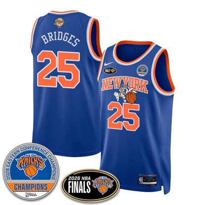 New York Knicks 2026 NBA Eastern Conference Champions x Bunny Vapor Jersey - Stitched