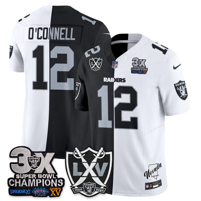 Las Vegas Raiders Split Edition Vapor Jersey V2- Stitched