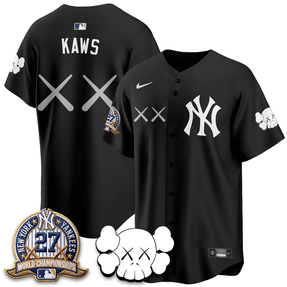 New York Yankees x KAWS Edition Vapor Jersey - Stitched