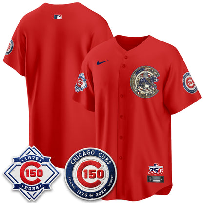 Chicago Cubs 2026 Independence Day USA Vapor Limited Jersey - Stitched