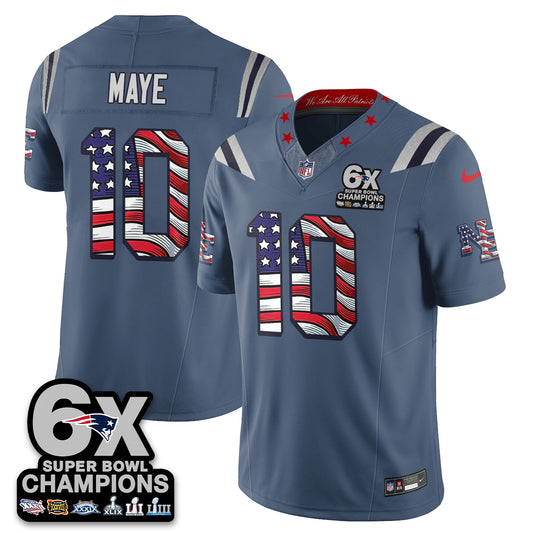 New England Patriots America Edition Vapor Jersey V2- Stitched