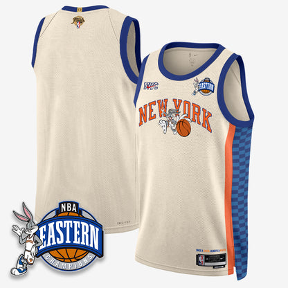 New York Knicks 2026 NBA Finals x Bunny Vapor Jersey - Stitched