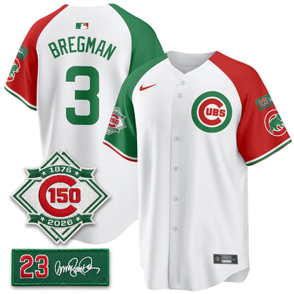 CHC Limited Mexico Jersey - 150th Anniversary + Ryne Sandberg Tribute Patch Stitched